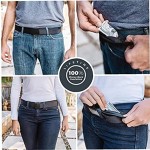 Anti-theft Money Belt Travel Cash Wallet Strap with Secret Hidden Zipper Portable Pouch Waistband for Travelling Hiking Airports