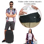 Brand Eono Water Resistant Money Belt for Travelling RFID Hidden Security Money Pouch for Cash Cards Keys & Passport with Adjustable Elastic Strap