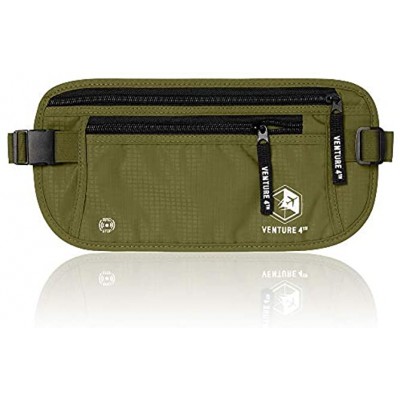 VENTURE 4TH Travel Money Belt Keeps Your Cash Safe When Travelling Hidden Waist Passport Holder With RFID Blocking Technology Is Designed For Superior Anti-Theft Protection and Comfort