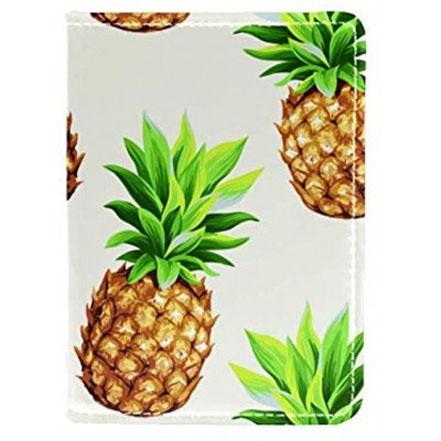 Attractive Pineapple Leather Passport Holder Cover Case Travel Wallet Organize Passport and Credit Cards 4.5x6.5 inch