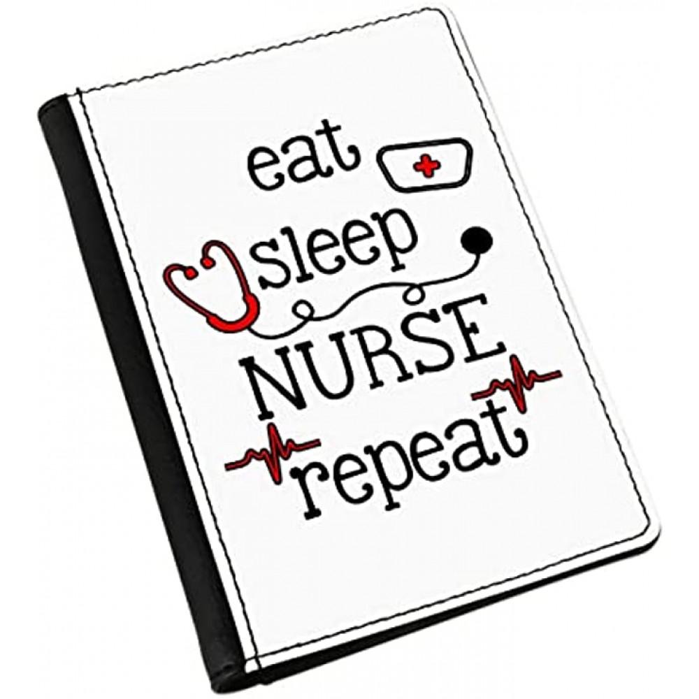 Eat Sleep Nurse Repeat Passport Holder Cover