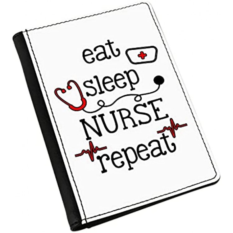 Eat Sleep Nurse Repeat Passport Holder Cover