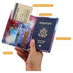 EpicGadget Passport Holder Cover Case Travelling Passport Cards Carrier Wallet Case Twilight Galaxy