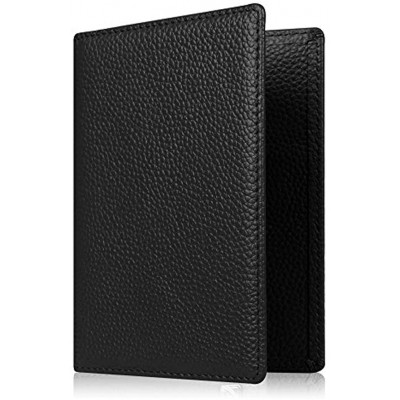 Fintie Passport Holder Travel Wallet Premium Vegan Leather RFID Blocking Case Cover Securely Holds Passport Business Cards Credit Cards Boarding Passes Black