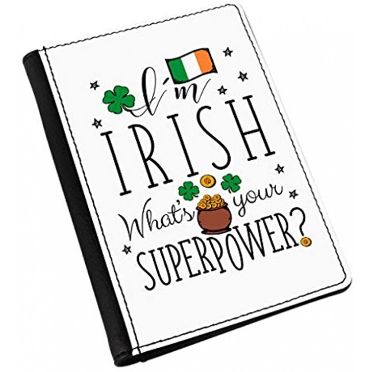 I'm Irish What's Your Superpower Flag Passport Holder Cover
