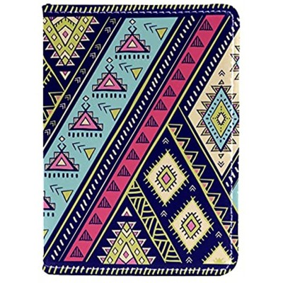 Indian Mandala Leather Passport Holder Cute Personalized Travel Passport Cover Wallet case for Women and Men. 4x5.5 in