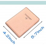 PALMFOX Leather Travel Wallet Passport Holder Cover RFID Blocking，Leather Card Case Travel Document Organizer Case-Including 7 Colors.