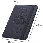 Passport Card Holder Cover Case with Card Slot Travel Documents Organizer Protector with Blocking for Women and Men