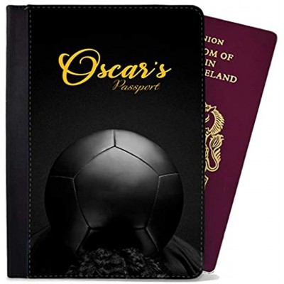 Personalised Passport Cover Holder Children Design Football Any Name Text Holiday Accessory Gift 7