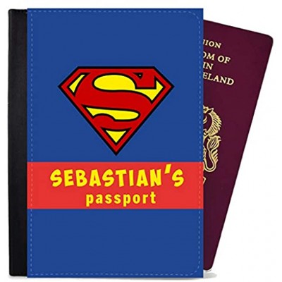 Personalised Passport Cover Holder Children Design Generic Any Name Text Holiday Accessory Gift 70