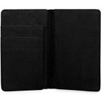 Scotland Flag Grey Slate Design Leather Passport Holder for Men & Women British Half Printed Passport Cover Case Passport Wallet