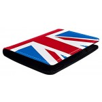 TIZORAX Union Jack British Flag Passport Holder Travel Wallet Leather Card Case Cover