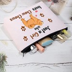 Chow Chow Gifts Chow Chow Makeup Bag Just a Girl Who Loves Chow Chows Cosmetic Bag Chow Chow Lover Gifts for Women Chow Chow Pouch Travel Bag Toiletry Cases Organizer Chow Chow Bag