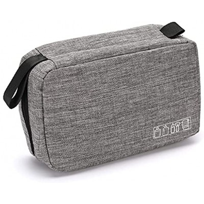 Hanging Toiletry Bag,Waterproof Travel Wash Bag with Compartments for Men Women ,Foldable Cosmetic Bag Organisers with 4 CompactGray