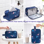 Toiletry Bag for Women Large Travel Wash Bag Waterproof Cosmetic Bag Bathroom Gym Toiletries Makeup Organizer Dry Wet Separation Portable Shaving Bag with 3 Compartments
