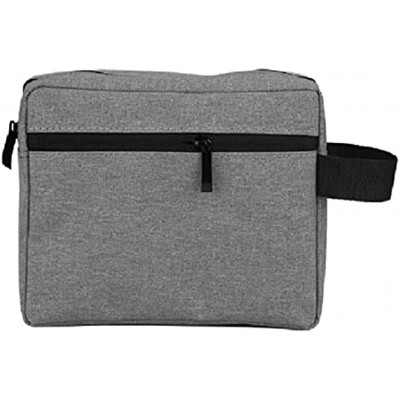 Toiletry Bag Portable Travel Cosmetic Bag Bathroom Storage Holdall for Women Girls Ladies Swimming Gym Household Foldable Compact Size Super Durable Fabric Grey