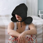 ASAB Luxury U Shaped Hooded Travel Neck Cushion Support Pillow Head Shoulder Rest for Reliving Stress and Helps Relaxing & Sleeping