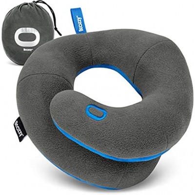BCOZZY Kids Chin Supporting Travel Neck Pillow Supports the Head Neck and Chin in A Patented Product. Small Size GRAY