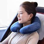 Car U-Shaped Pillow Travel Neck Headrest Portable Car U Pillow Aircraft Office Adult Sleep