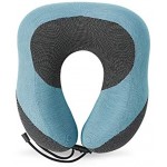 Comfortable Portable Head Support Cotton Neck Pillow Memory Foam Cushion Travel Pillow with Storage Pouch for Airplane Car & Home