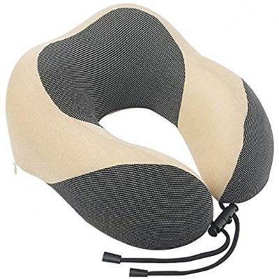 Comfortable Portable Head Support Cotton Neck Pillow Memory Foam Cushion Travel Pillow with Storage Pouch for Airplane Car & Home