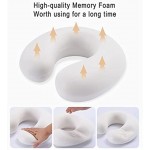 Ecosafeter Portable Travel Pillow Perfect Memory Foam Neck Support Pillow,Luxury Compact & Lightweight Quick Pack for Camping,Sleeping Rest Cushion