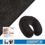 Ergonomic Memory Foam Neck Support Pillow Microfiber Velvet Cover Neck Pillow for Car Office Travel