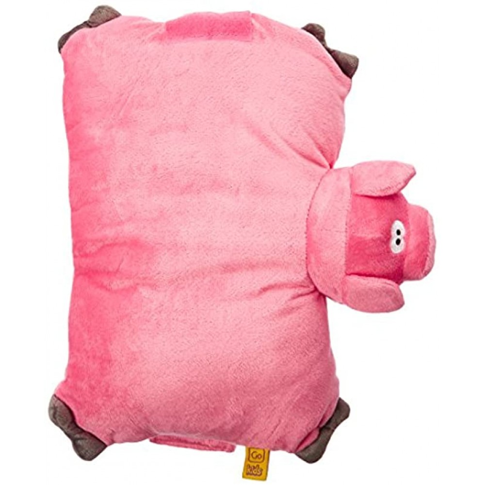 Go Travel Children's Kids Foam Fleecy Washable Neck Pig Toy Pillow Ref 2692