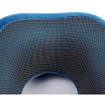 HIZQ Travel Neck Pillow Soft And Comfortable Memory Foam Neck Cushion Head & Chin Support Travel Pillow Machine Washable 100% Cotton Cover for Travelling Flying Airplane Flight