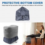 Inflatable Foot Rest Pillow for Travel HOMCA Portable Chair and Footrest Multi Purpose Travel Accessory for Children & Adults for Office,Home and Travel