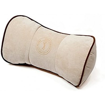 Neck Pain Relief Firm Travel Pillow Car Neck Rest Back Supports With Adjustable Elastic Strap Office Chair Recliner Head Pillow Airplane Cervical Cushion Pad Beige
