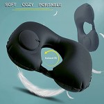 Neck Pillow U Shaped Comfortable Foldable Portable Travel Pillow for Nap Camping Travel Black