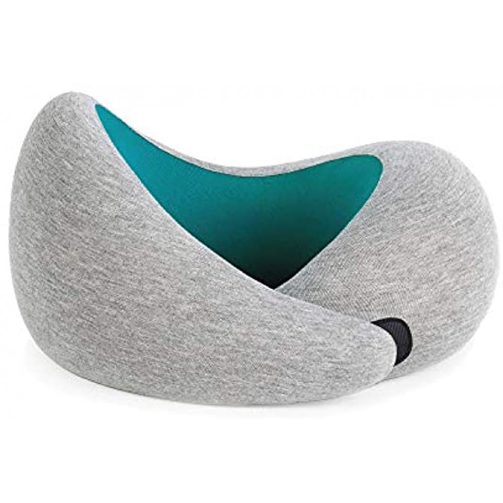 Ostrichpillow Go Luxury Travel Pillow with Memory Foam | Airplane Pillow Car Travel Pillow Neck Rest One Size Blue Reef