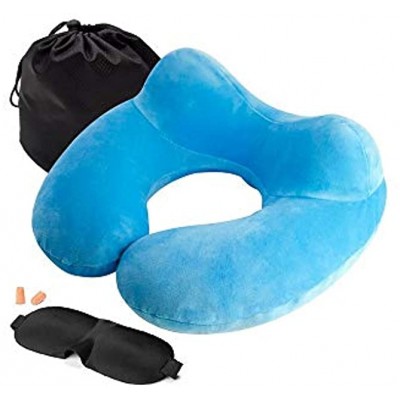 Soft U Shaped Pillow Air Flight Inflatable Pillows Cushion Car Headrest Nursing Cushion Travel Pillow Support Neck