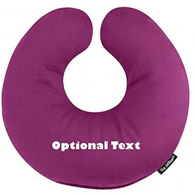 The JetRest U-Shaped Travel Pillow Personalised with Fibre Filling Cotton Fabric Purple