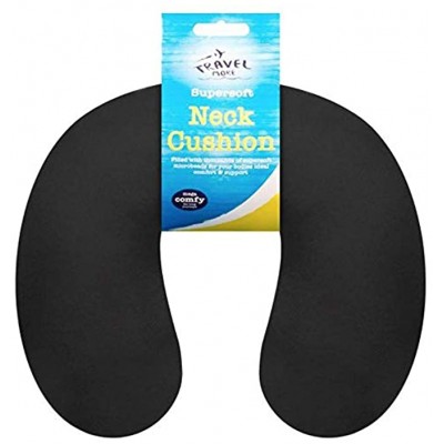 U-Shape Inflatable Neck Cushion Travel Pillow Office Airplane Driving Nap Support Head Rest Health Care Decoration-Black_30x30x10cm