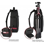 Beschoi Camera Backpack Waterproof Anti-Shock Camera Bag with Tripod Strap Large Capacity for for Canon Nikon Sony DSLR Camera Speedlite Flash Tripod Camera Lens Size 17.3 x 11 x 5.5 Black