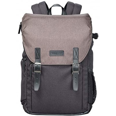 Cullmann 91731 Bristol Daypack 600+ brown camera backpack with notebook compartment up to 15"" vintage inner dimensions camera compartment 280x230x150mm"