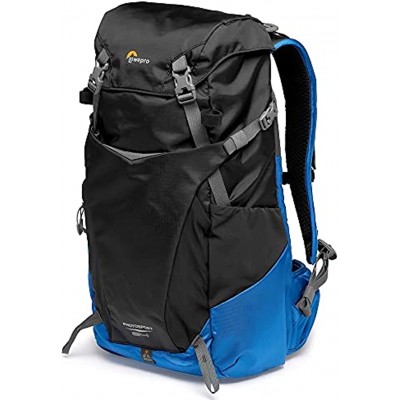 Lowepro PhotoSport BP 24L AW III Hiking Camera Backpack with Side Access with Removable Camera Insert with Accessory Strap System Blue and Black for Mirrorless compatible with Sony α7