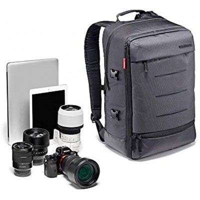 Manfrotto Manhattan Camera Backpack Mover-30 Multiuse for Carrying Camera and Accessories in Water-Repellent Material Photography Backpack with PC and Tablet Compartment with Tripod Holder