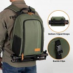 TARION Camera Backpack Photography Backpack with Large Capacity Padded Insert 15'' Laptop Compartment Professional Waterproof Camera Bag for DSLR SLR Canon Nikon Fuji Sony Cameras Green
