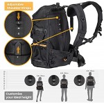 TARION Pro PB-01 Camera Backpack Large Capacity Photography Water Resistant Multi-function Camera Bag with Associate Single Shoulder Bag Case