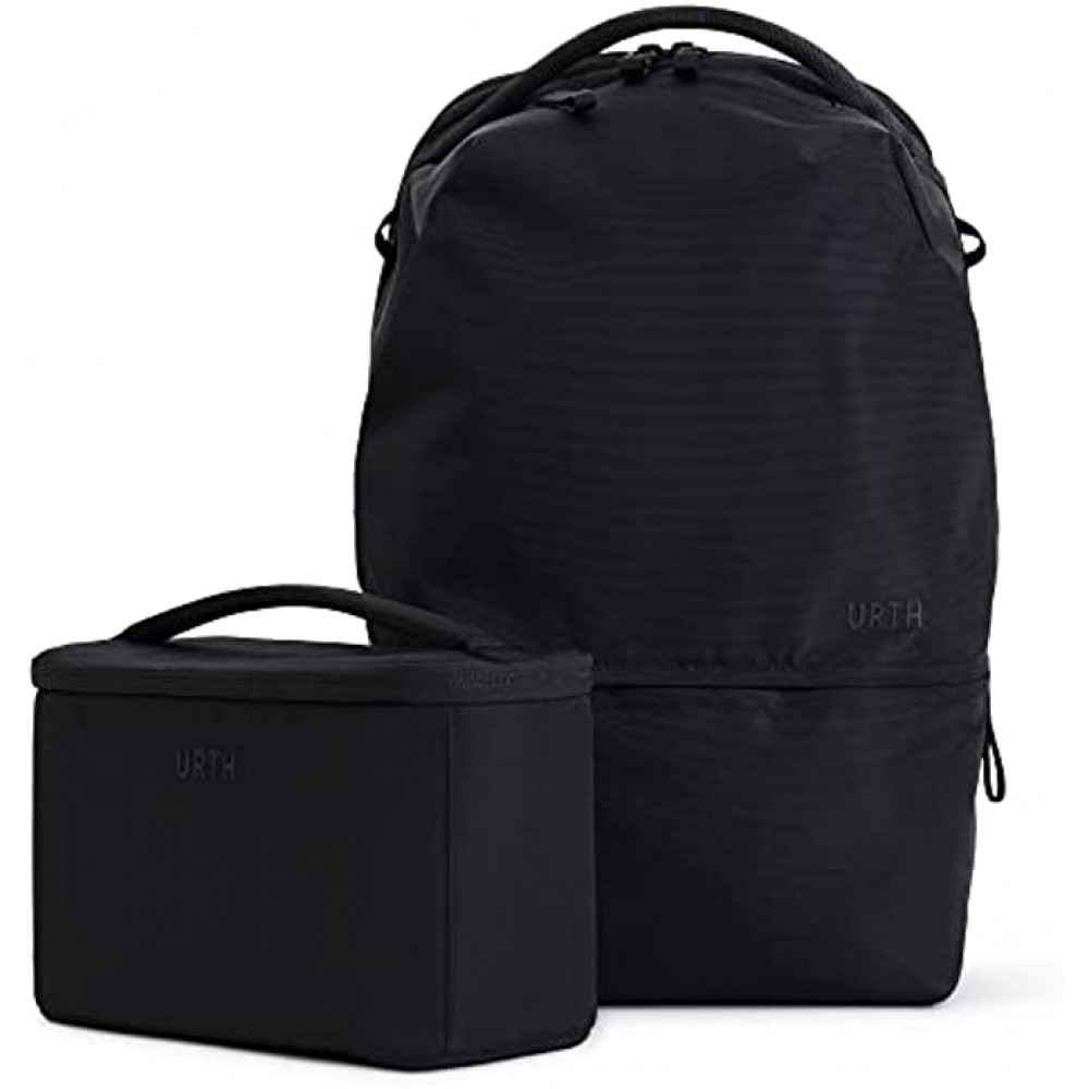 Urth Arkose 20L Modular Camera Backpack – for DSLR Camera Lens 15” Laptop Weatherproof + Recycled Black