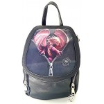 Anne Stokes Fantasy 3D Art Peeping Dragon Casual Backpack Unisex Canvas Rucksack Bookbag Hiking Backpack