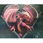 Anne Stokes Fantasy 3D Art Peeping Dragon Casual Backpack Unisex Canvas Rucksack Bookbag Hiking Backpack