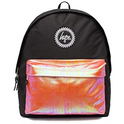 Hype Iridescent Pocket Unisex Adults’ Backpack Multicolour Black White 30x41x15 cm W x H L