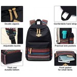 S-ZONE Vintage Aztec Tribal Unisex Canvas Rucksack 14 to 15.6 inch Laptop Travel School Bags