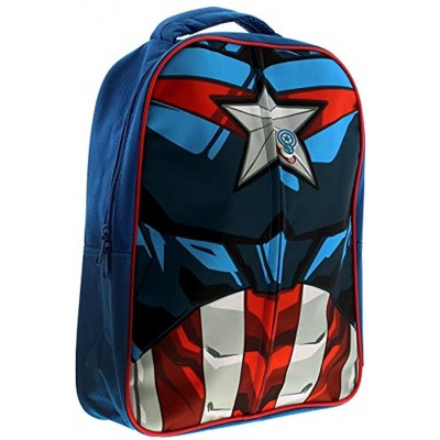 Avengers Zip Bag Bags & Accessories Canvas Material Kids Bags Blue One Size