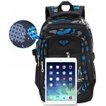 Backpack Boys School Bags Big Bookbags Durable Heavy Duty Student Kids Travel Waterproof Blue