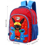 Bing Kids Childrens Premium Backpack School Rucksack Travel Bag Boys Girls with side mesh pockets and front zipped pocket